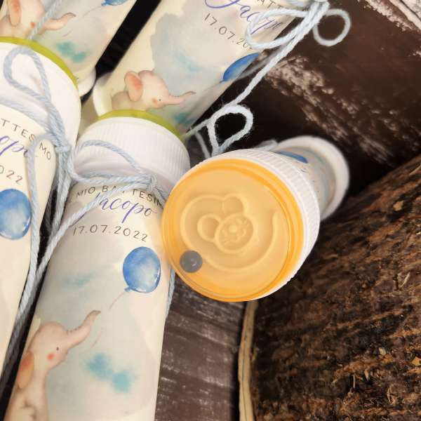 segnaposto bolle di sapone bambini ecofattoart